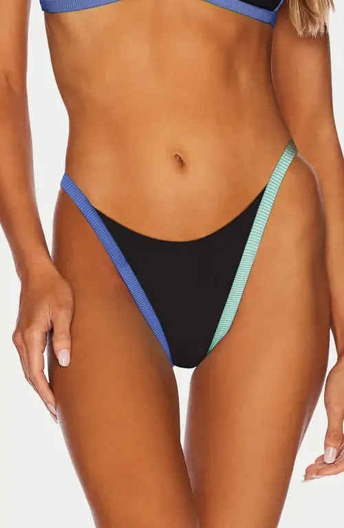 Caily Rib High Cut Bikini Bottoms by Beach Riot