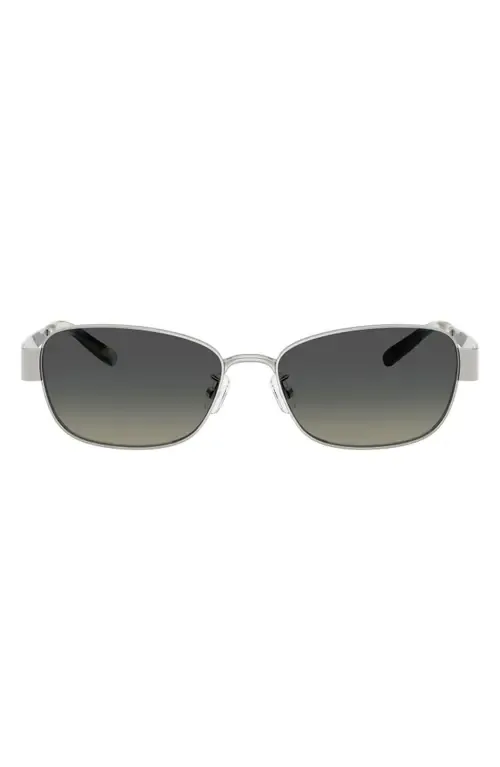 55mm Gradient Polarized Rectangular Sunglasses by Tory Burch