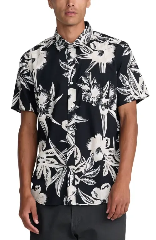 Overspray Floral Short Sleeve Button-Up Shirt by RVCA