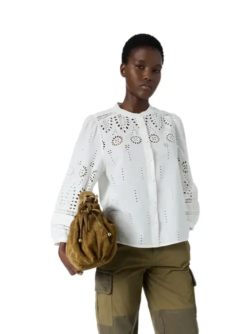 Cybella Embroidered Long Sleeve Shirt by GERARD DAREL