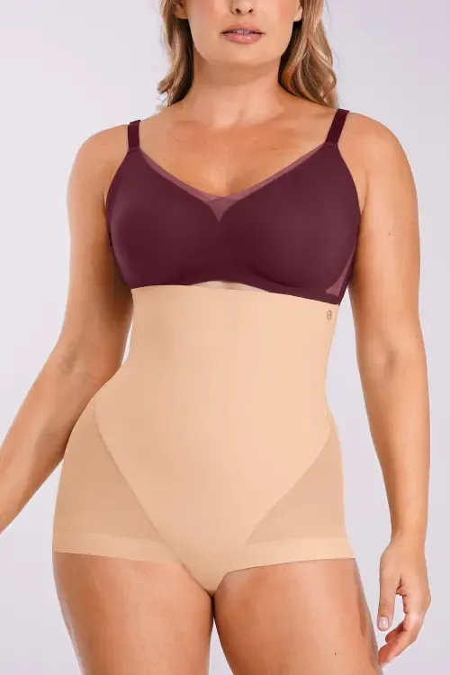 High Waist Mesh Tummy Control Brief by Shapellx