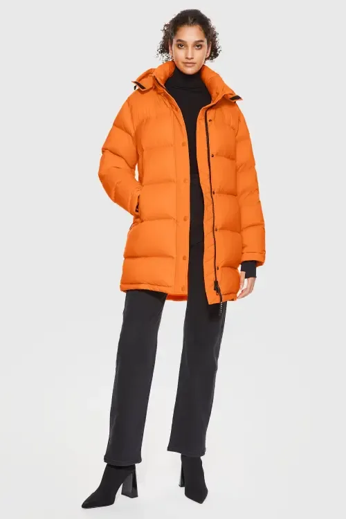 Puff-O® Hip-Length Down Puffer Jacket by Orolay
