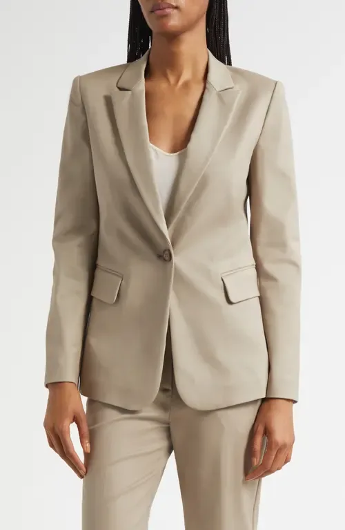 Cotton Couture One-Button Blazer by Emporio Armani