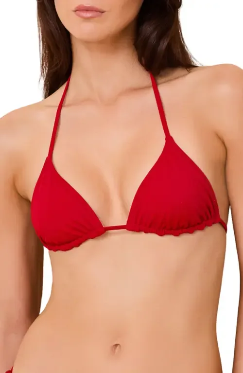 The Iris Reversible Halter Triangle Bikini Top by Solid & Striped