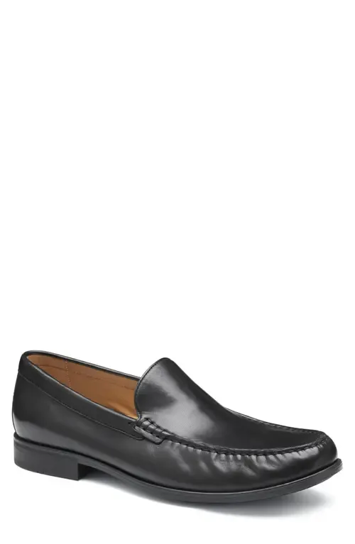 Harrison Moc Toe Loafer in Glove Leather by Johnston & Murphy