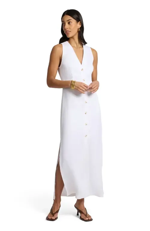 Textured Button Down Maxi Dress by Onia