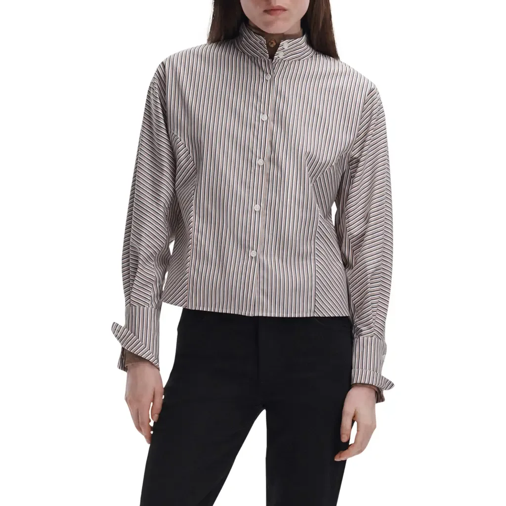 Dustin Striped Cotton Poplin Shirt by rag & bone