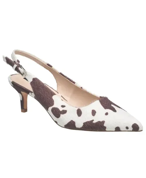 Quinn Cowprint Heel by French Connection