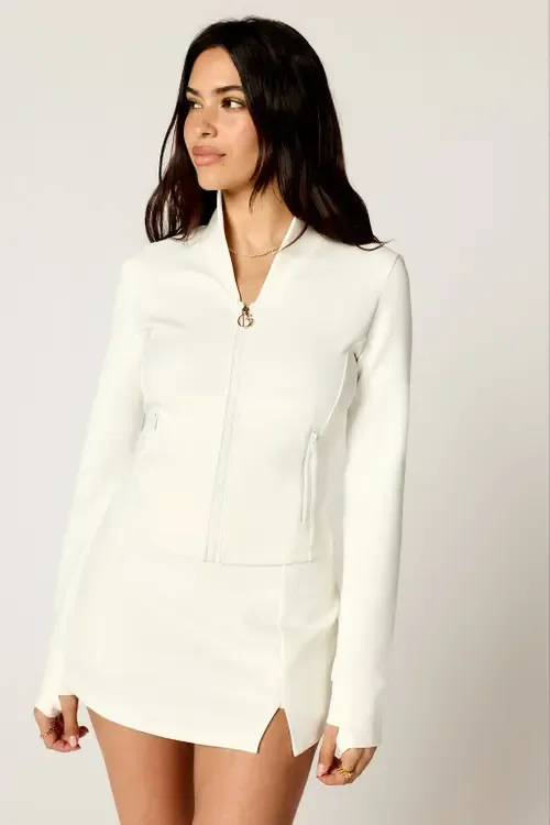 Luxe Zip Up Jacket by Goldie Byrd
