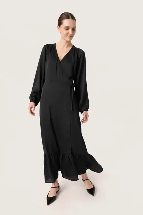 Slioana Maxi Length V-Neck Wrap Dress by Soaked in Luxury