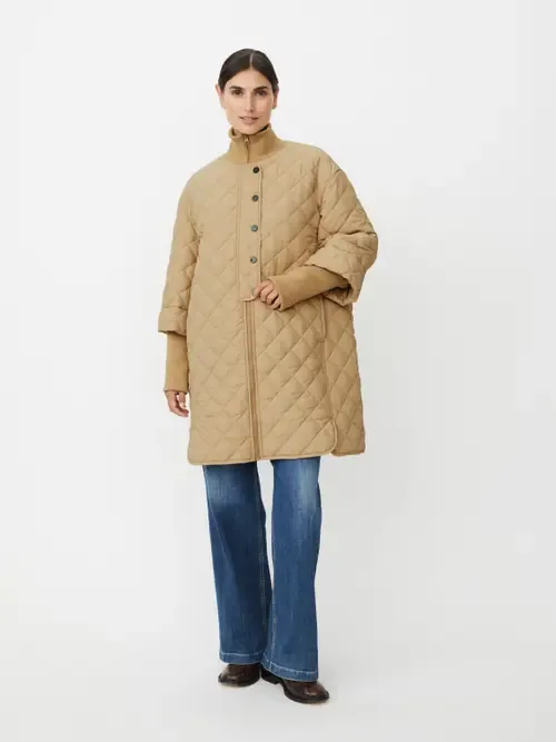 Talvire High Neck Long Sleeve Coat