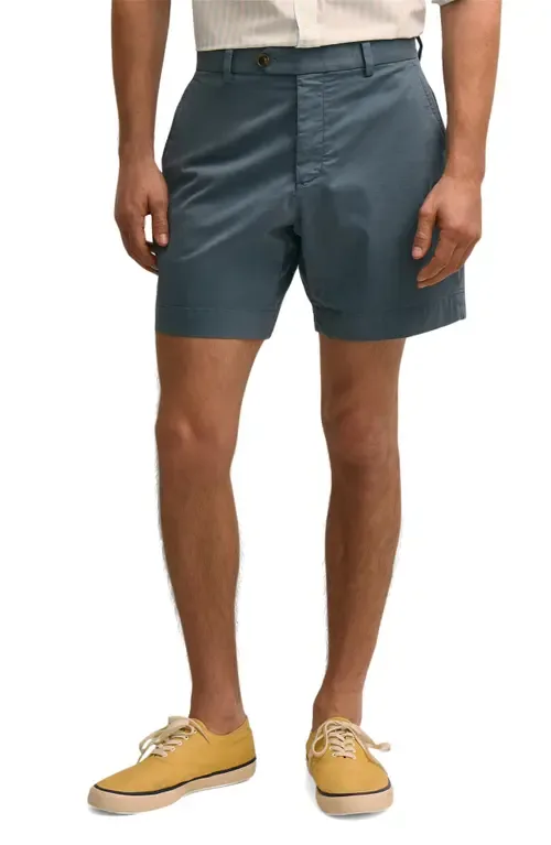 Flat Front Stretch Cotton Chino Shorts by Brooks Brothers