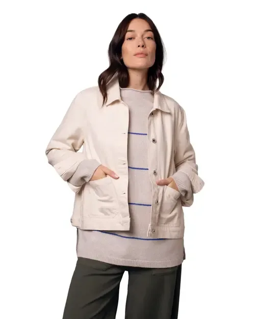 Boxy Patch Pocket Denim Jacket by Celtic & Co.