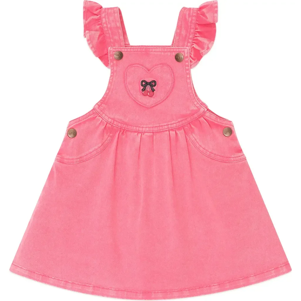 Vintage Cherry Pinafore by Huxbaby