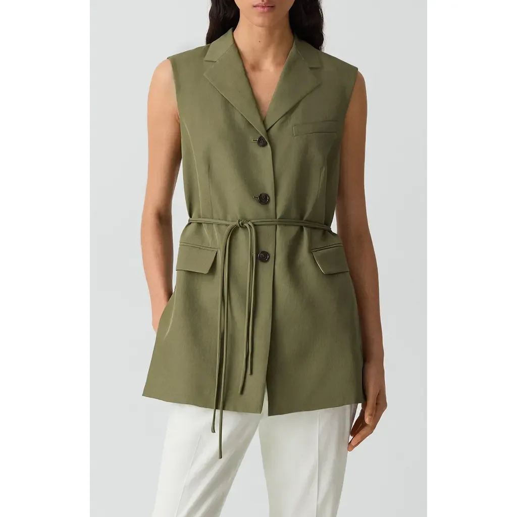 3-Button Slash Vest by Theory