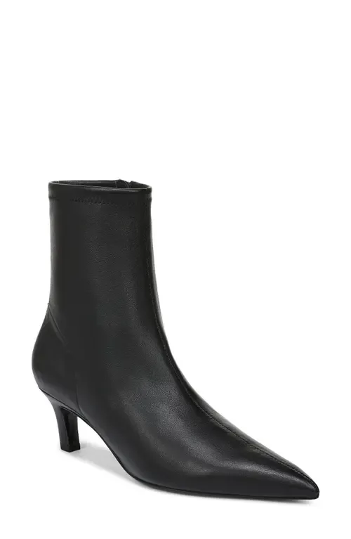 Sasha Bootie in Black Stretch Nappa Leather