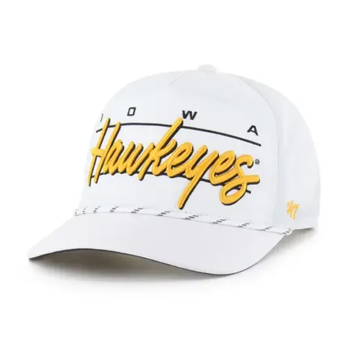 '47 White Iowa Hawkeyes Condor Hitch Brrr° Adjustable Hat by '47