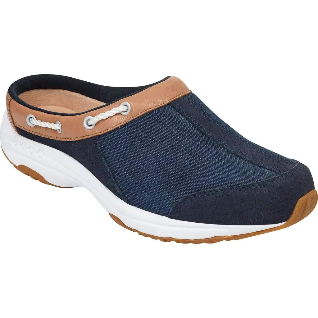 Travelport Clog in Navy Suede by Easy Spirit