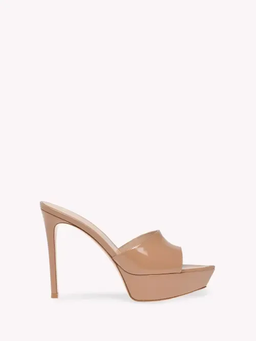 Dasha Mule Mules in Pink Nappa by Gianvito Rossi