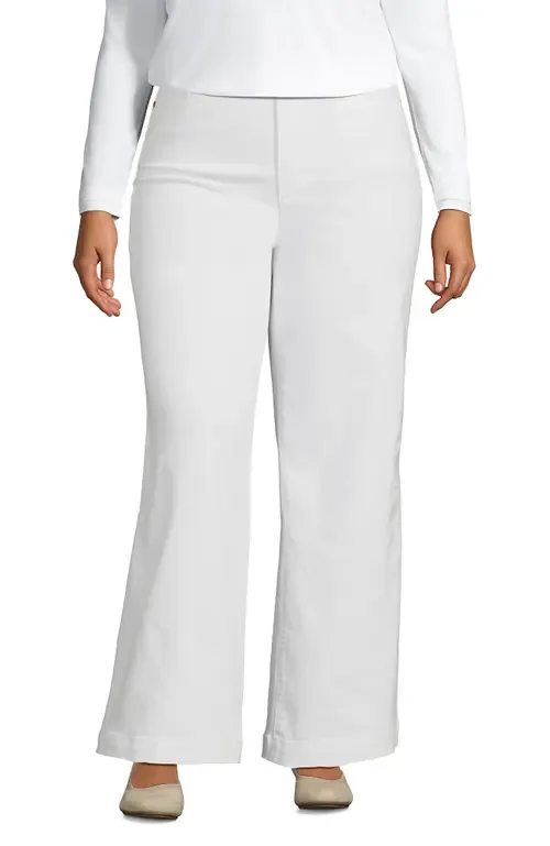 High Rise Wide Leg Denim Jeans by Lands' End