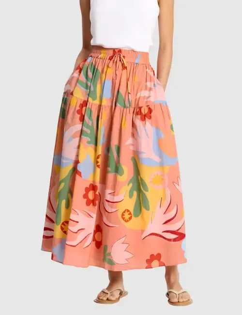 Tropique Print Maxi Skirt by Albaray