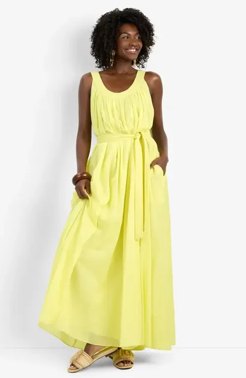 Jianna Sleeveless Cotton Dress by Trina Turk