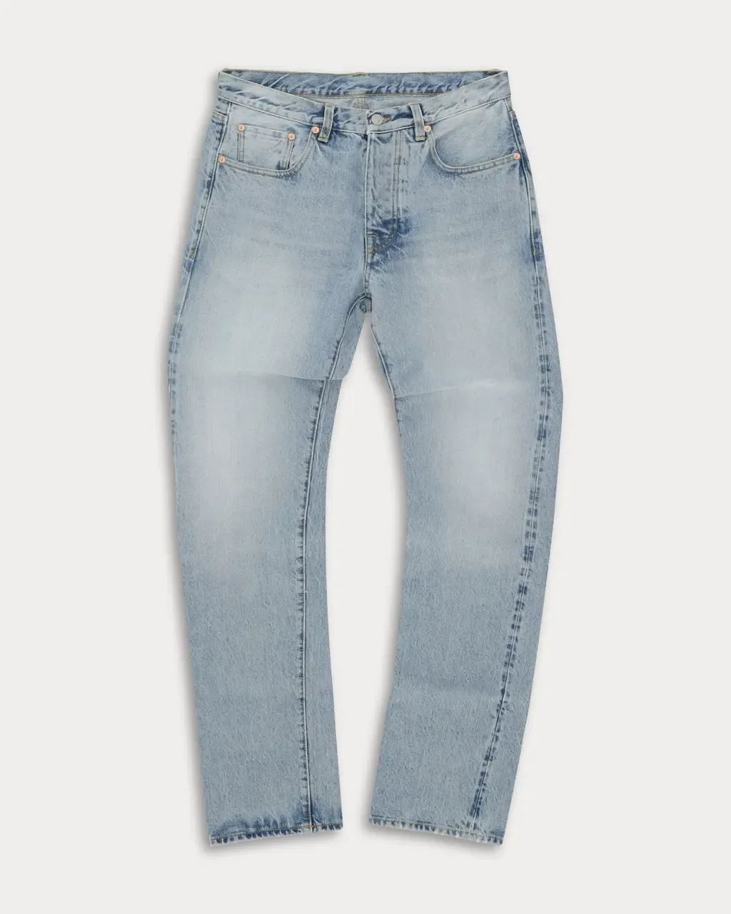 965 John Japan Selvedge with Matte Silver Metal Rivet Regular Fit Denim Pants