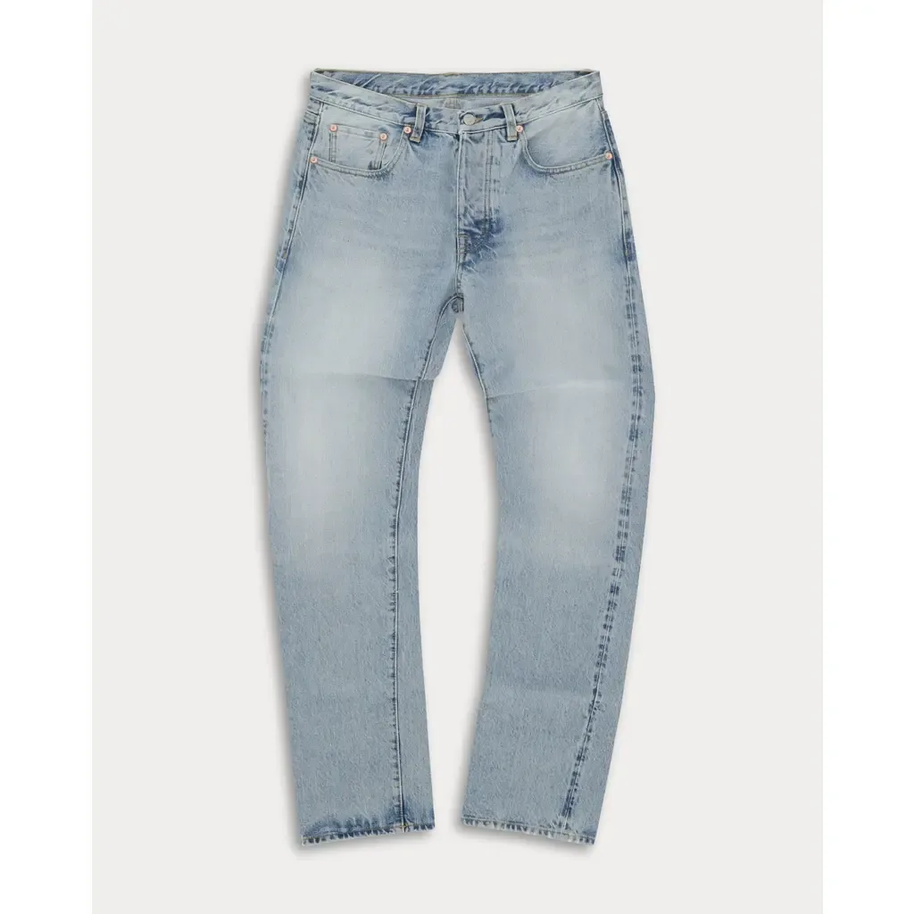 965 John Japan Selvedge with Matte Silver Metal Rivet Regular Fit Denim Pants by Fortela