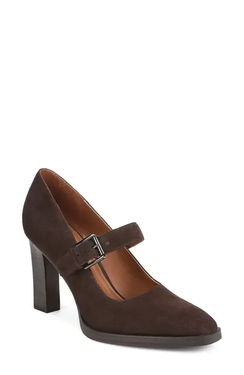 Shaline Mary Jane Pump in Caramel Leather by Franco Sarto
