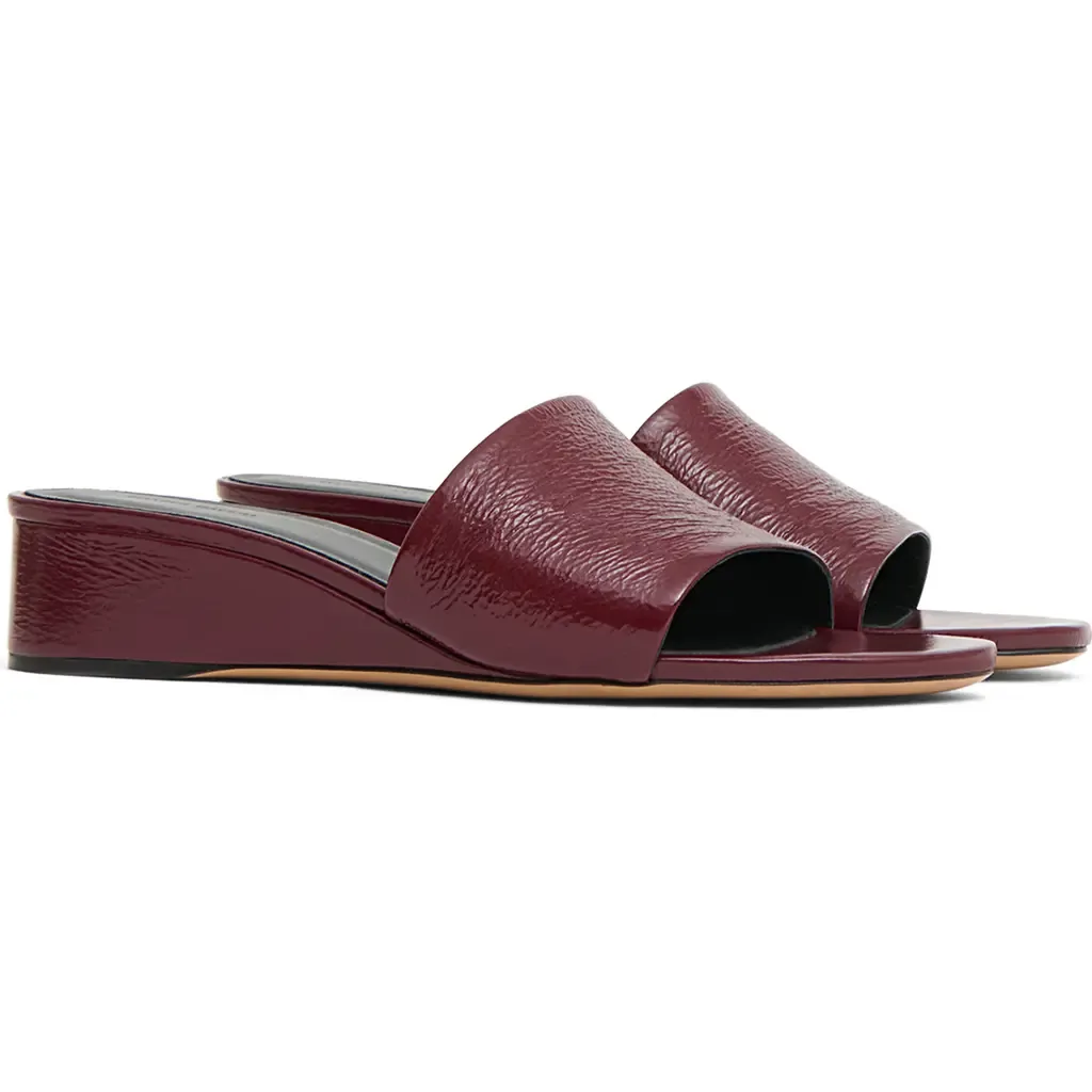 Zeppa Leather Slide Wedge Sandal by Mansur Gavriel