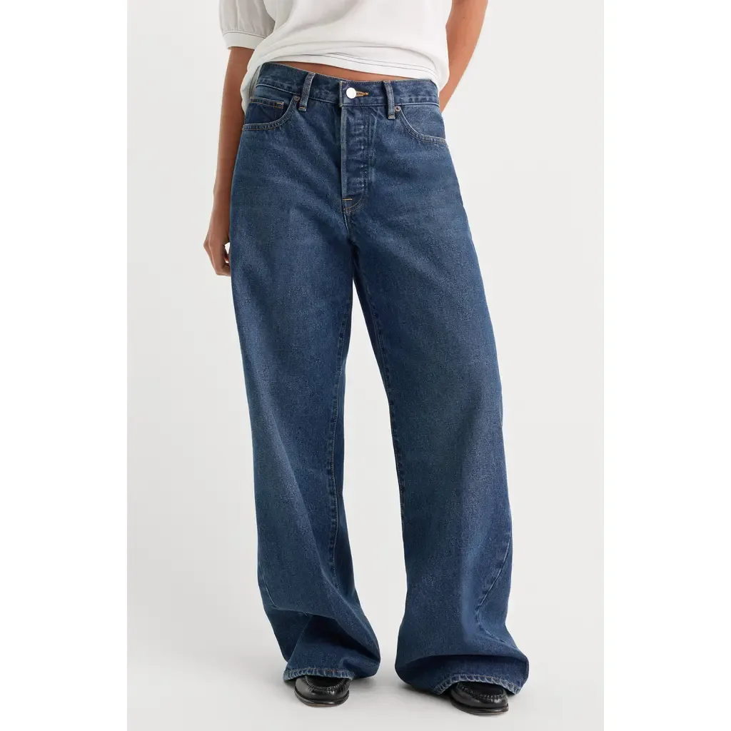 Vintage Low Slung Baggy Wide Leg Jeans by Good American