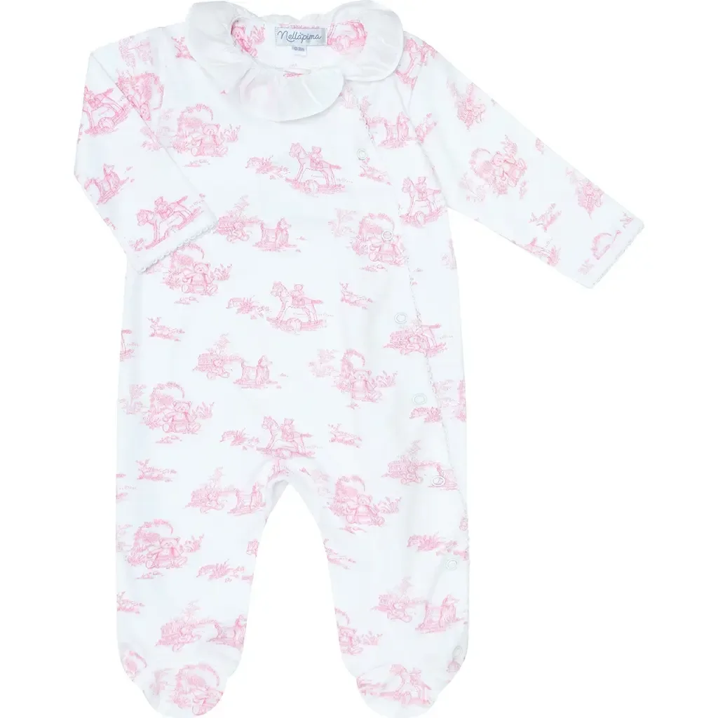 Toile Crossover Footie by Nellapima