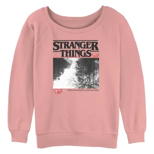 Netflix Curiosity Door Locked Long Sleeve Crewneck Sweatshirt by Stranger Things