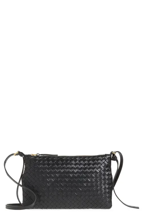 Medium Piccolo Intrecciato Leather Wallet on a Strap by Bottega Veneta