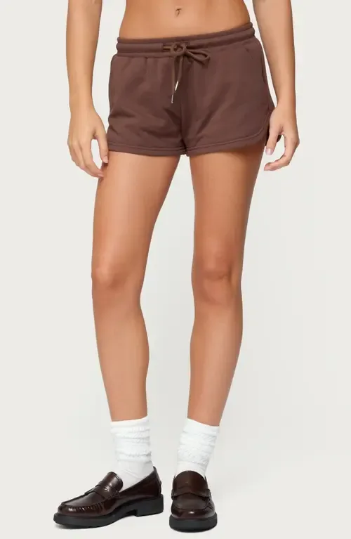 Kordelia Drawstring Sweat Shorts by EDIKTED