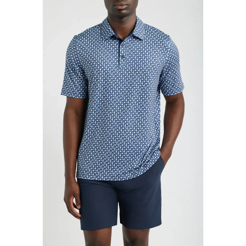 Game Day XC+™ Football Helmet Print Performance Polo by Johnston & Murphy