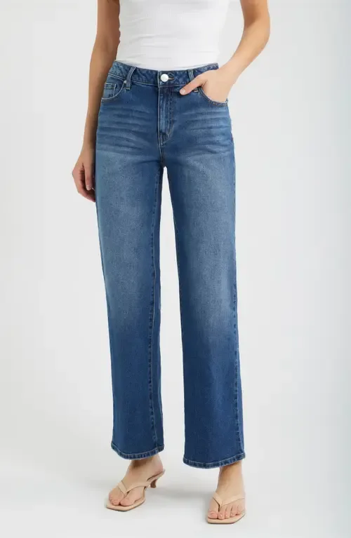 High Waist Straight Leg Jeans by 1822 Denim