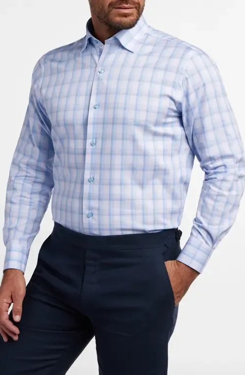Twill Check Sport Shirt by David Donahue