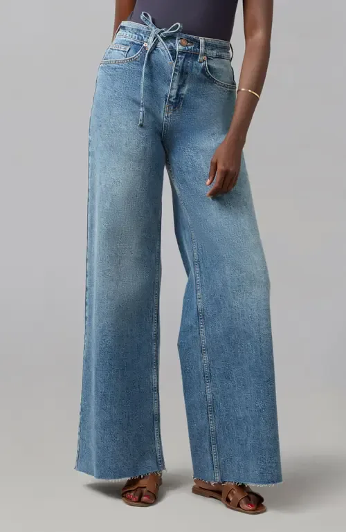 Milan Ultra High Rise Wide Leg Jeans by Lola Denim