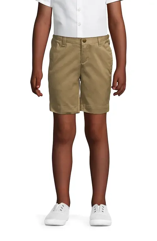 Plain Front Blend Chino Shorts by Lands' End