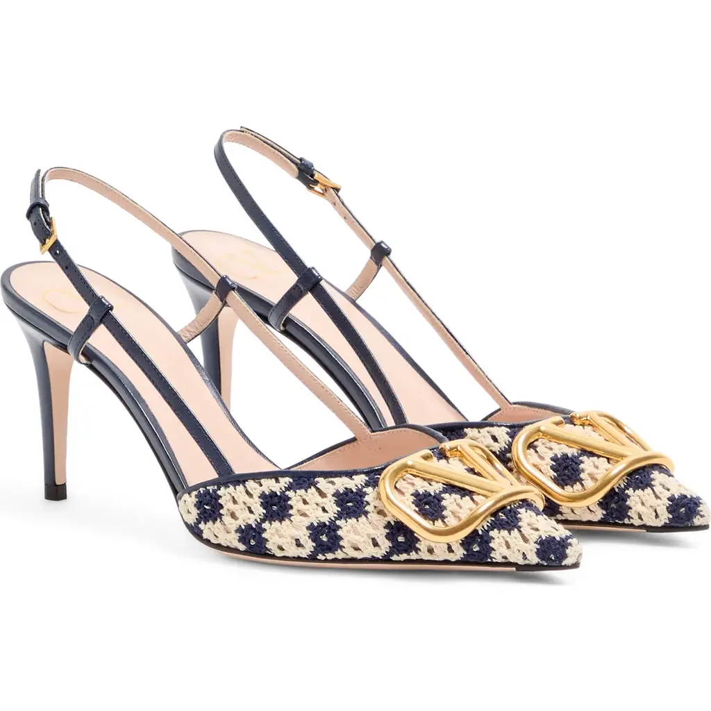 VLOGO Crochet Slingback Pump by Valentino Garavani