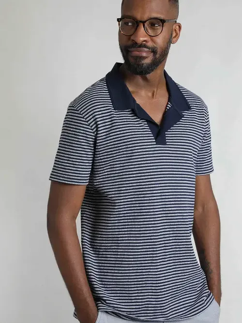 Virgil Short Sleeve Polo Shirt by Weird Fish