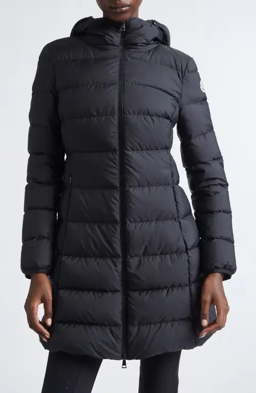 Gie Water Resistant Down Long Coat by Moncler