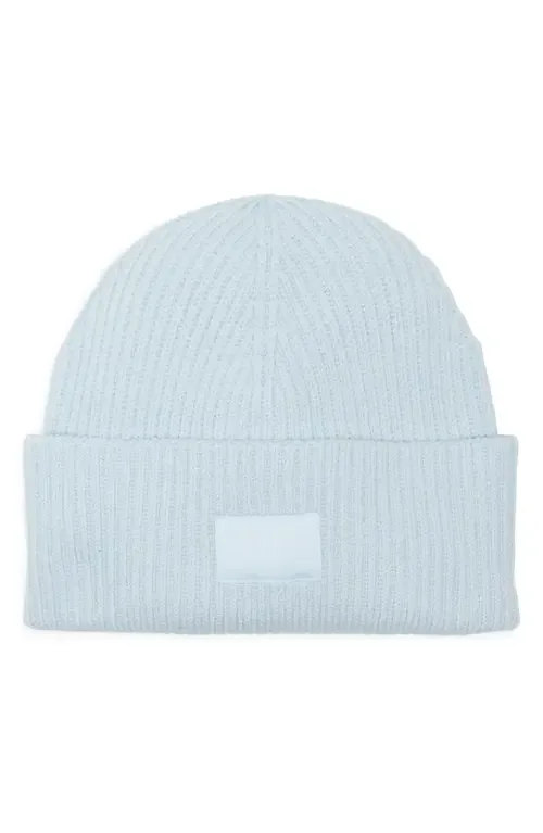 Blake Logo Patch Wool Blend Rib Beanie by rag & bone