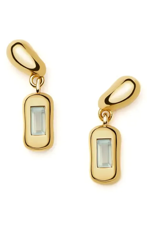 Molten Stone Baguette Drop Earrings by Missoma