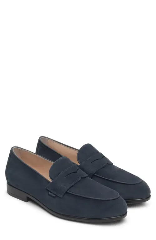 Suede Slip-On Penny Loafer by NeroGiardini