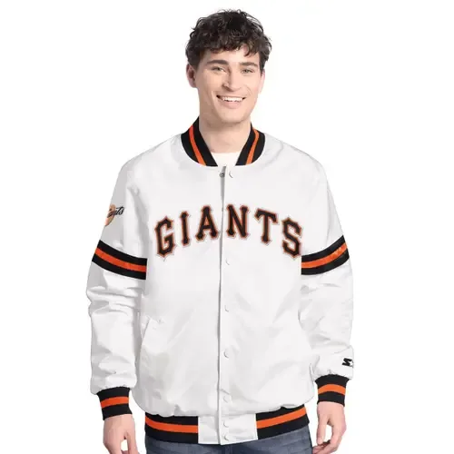 Starter San Francisco Giants Cooperstown Scout Full-Snap Varsity Jacket by STARTER