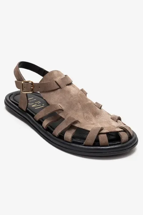 Alone Leather Gladiator Sandal by Forever & Always Shoes