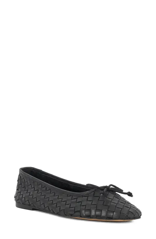 Heat Leather Ballet Flat by Dune London