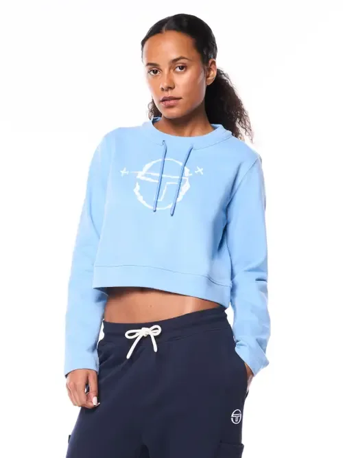 Piano Crewneck in Della Robbia Blue by Sergio Tacchini